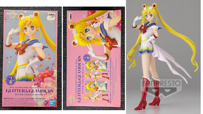 NEU Original Super Sailor Moon Figur BANPRESTO GLITTER & GLAMOURS Bandai Brosche