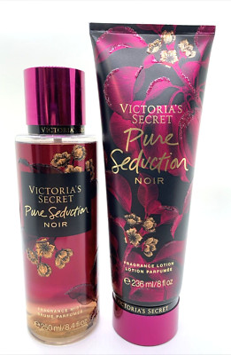 New Victoria's Secret PURE SEDUCTION NOIR Fragrance Mist & Lotion Set *SEALED*