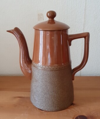 Langley Ware Tone Brown Coffee Pot UK