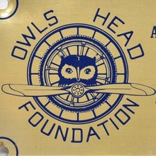1975 Owls Head Foundation Auto Race Runway 17 Antique Car Show Club Maine Plaque