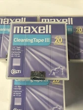 7 New Sealed Maxell Cleaning Tape III 20 Cleanings