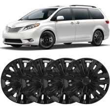 16 Set Of 4 Wheel Covers Snap On Hub Caps R16 Tiresteel Rim For Toyota Sienna