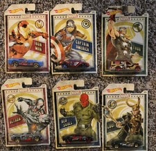 2018 HOT WHEELS "MARVEL" SET OF 6 CARS