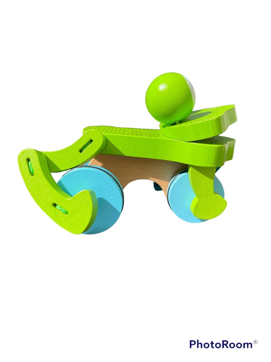 Melissa & Doug First Play Frolicking Frog Wooden Pull Toy | eBay