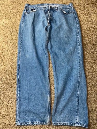 Vintage Levis 501 XX Jeans Men 42X30 Y2K Denim Button Fly Blue
