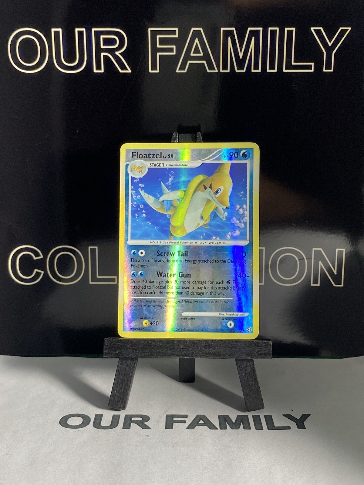 Floatzel 26/130 Reverse Holo Rare Pokémon TCG Diamond & Pearl LP