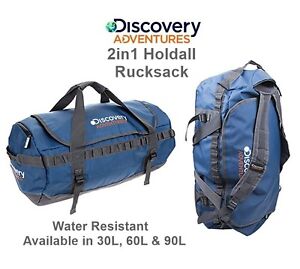 Discovery Adventures 2 in 1 Holdall Rucksack - 30L, 60L & 90L - Water