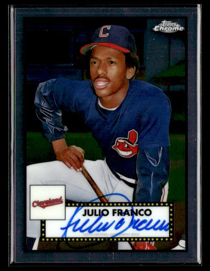 (4009) 2021 Topps Chrome Platinum Anniversary Julio Franco Autograph