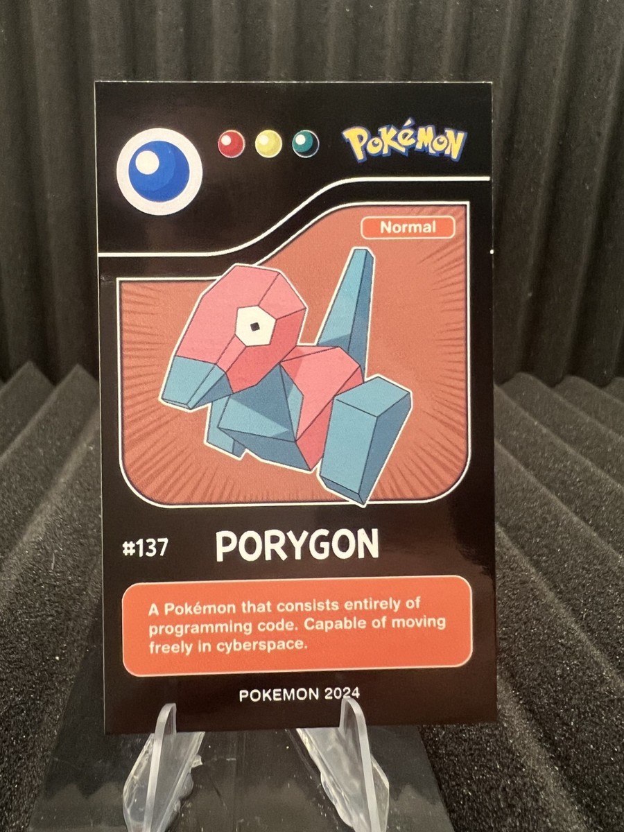 Porygon #137 - Pokedex Black Kanto 2024 - Pokemon Card NM | eBay