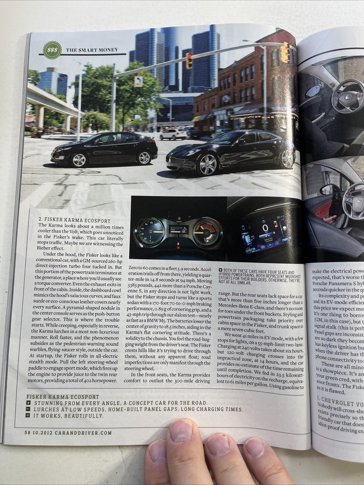 Car & Driver Magazine Chevrolet Camaro ZL1 BMW M6 Ferrari F12