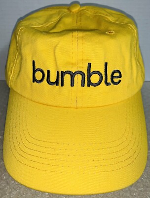 Bumble -  Make The First Move  Dating Website - Yellow Baseball Cap/Hat