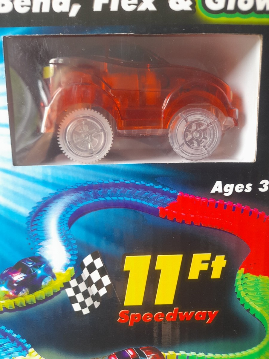 Magic Tracks Starter Set 220pcs Glow Track with LED Light up Car