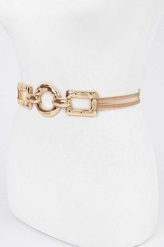 BNWT Plus Size Metal Elastic Fashion Elastic Belt Stretch Belt - Picture 2 of 5