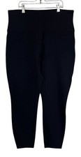 Spanx Leggings Womens Size XL Black Stretch Shaping Cropped Legging Pants