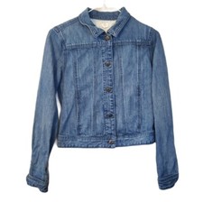 Crewcuts Girl's J Crew Blue Jean Denim Jacket 14 Large Big Kids