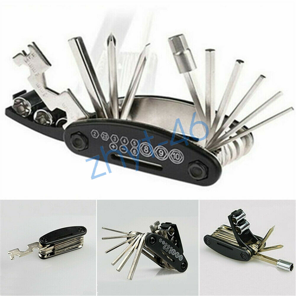 16 In 1 Multifunction Bicycle Repair Tools Kit Hex Spoke Cycling Screwdriver Tool MTB Mountain Cycling Bike Repair Tool - Foto 2