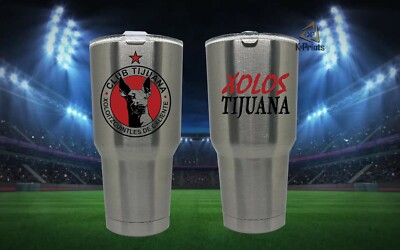 30oz Stainless Steel Tumbler Xolos Tijuana Termo Cup Message me to add name 
