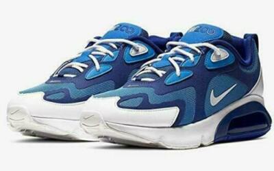 Nike Air Max 200 Pacific Blue White Shoes AQ2568-400 Men’s Sneaker Size 11.5 Size 11- Nike Air Max 200 Pacific Blue White Suede Leather  main image 4