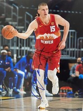 Nikola Jokic signiert Basketball NBA Serbien MVP Olympia Autogramm signed (13)