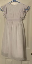 Little Girls White Long Dress For Wedding Flower Girl Dress Size 2-3Y Item 1085