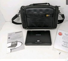 Magnavox Portable DVD Player MPD820 With Power Cords Car Adapter Bag Tested