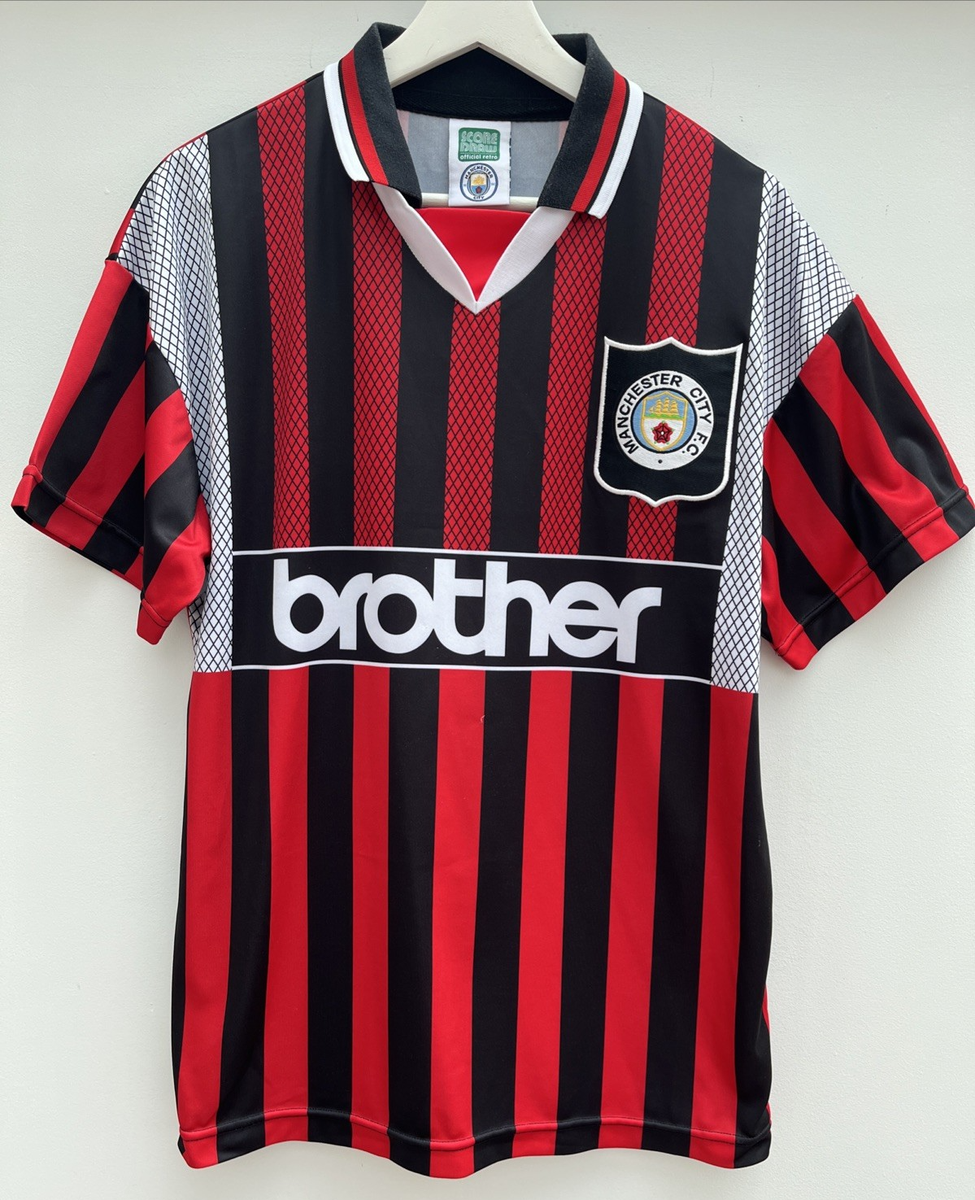 Manchester City 1994/95/96 Retro Away Football Shirt Score Draw