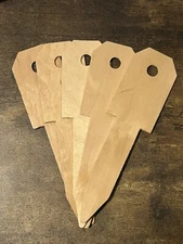 5 Large Wooden Plant Tags - Marker Pen - Wooden Garden Sign for Identifying. 9”