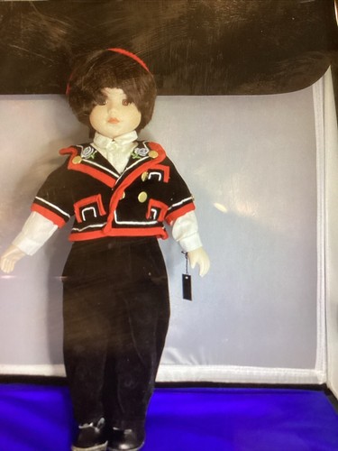 Habnene Switzerland Hand Painted Porcelain Doll
