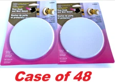 Prime-Line SCU 9244 Textured Wall Protector Bumper, White, Vinyl, 5 In (48 PACK)