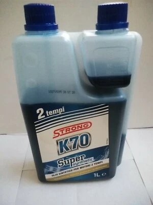Olio miscela mix Strong K70 Super Synthetic per motori 2T - 1 litro c/dosatore