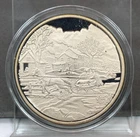 Horse Drawn Sleigh Winter Scene ~ 2oz 999 Silver Round in Capsule