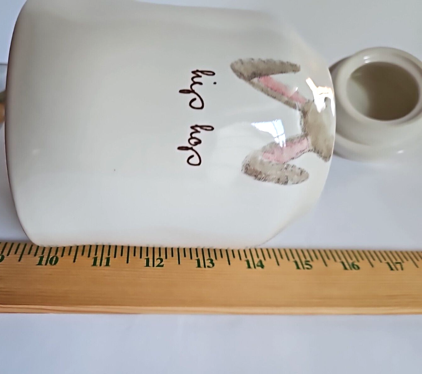 Rae Dunn Bunny Ceramic Hip Hop Easter Treat Canister 2018 Collection