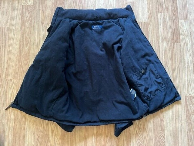 Ralph Lauren Polo Mens Blue Jacket With Zipper Hood Size RN