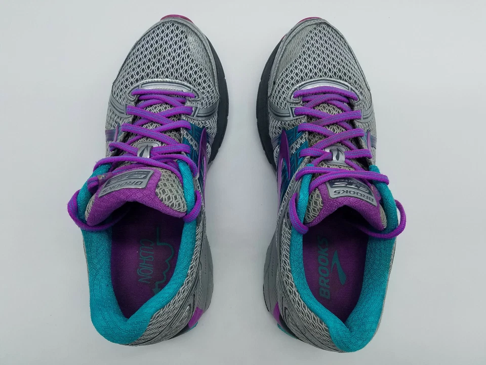 Zapatos para correr Brooks Adrenaline GTS 17 para mujer talla 10 B (medianos) gris púrpura Foto 4 de 4