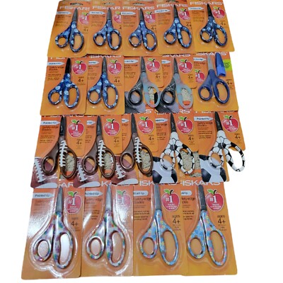 Fiskars 5'' Scissors Kids Safety Edge Blade Pointed & Blunt Select 1 of 7 Options