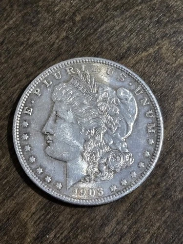 1903 Morgan 90% Silver Dollar Au-Bu Light Toning!