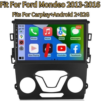 Fit For Ford Fusion Mondeo 2013-2016 Carplay 9'' Car Stereo Radio Android 13 Wifi