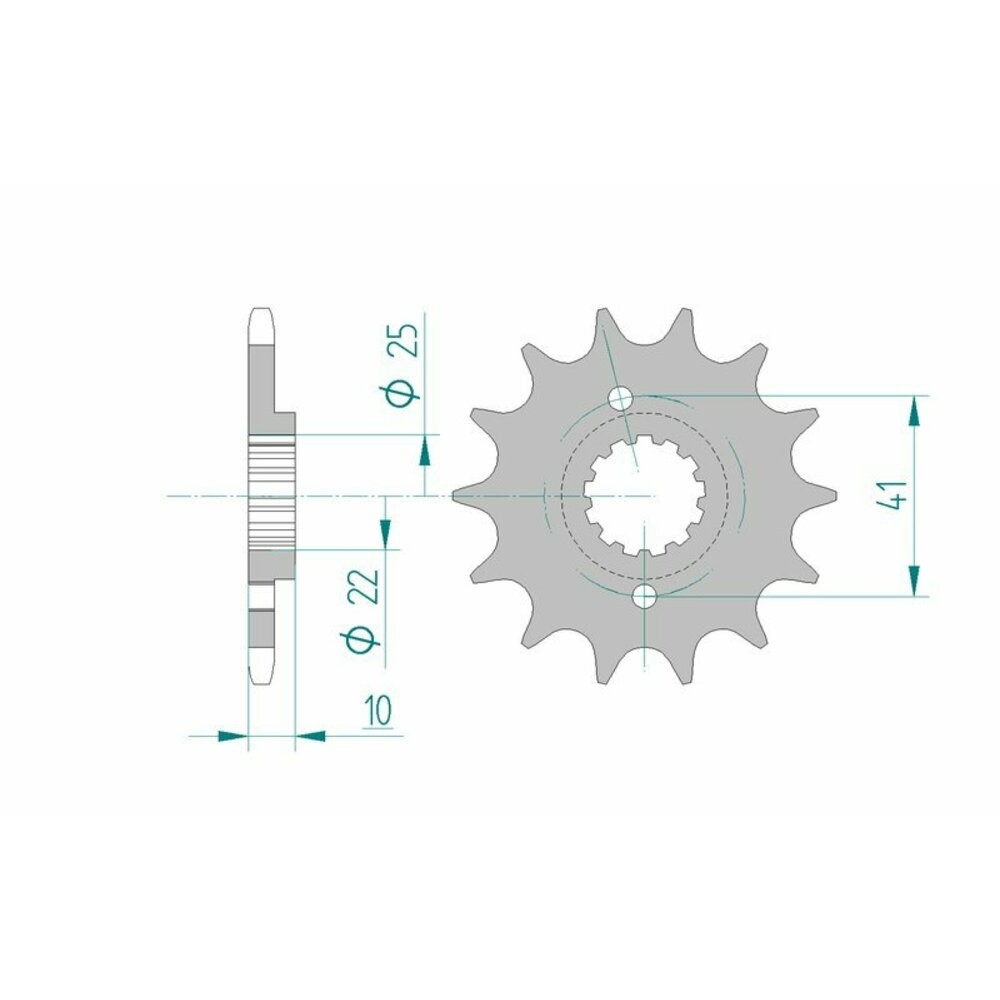 Free Shipping Afam Standard Steel Sprocket 20509-520 Pitch for Motorcycle Parts