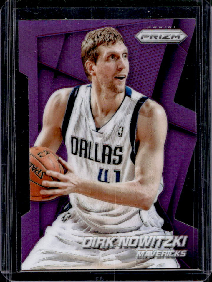 2014-15 Panini Prizm Dirk Nowitzki Prizm Purple Die Cut #/139