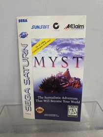 Myst (Sega Saturn, 1995) CIB Complete in Box w Manual + Reg Card + Foam