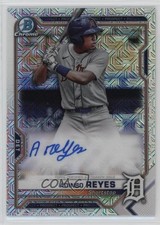 2021 Bowman Chrome Mega Box Chrome Mojo Auto Adinso Reyes #BCMA-ARE Auto 19bs