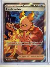 Pokemon Firebreather #119/094 Full Art Trainer  Holofoil Phantasmal Flames