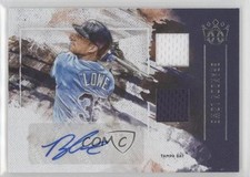 2019 Panini Diamond Kings DK Material Signatures Brandon Lowe #DMS-BL Auto 3p5