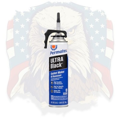 Permatex Ultra Black RTV Silicone Gasket Maker Oil Resistant Sensor Safe 9.5oz