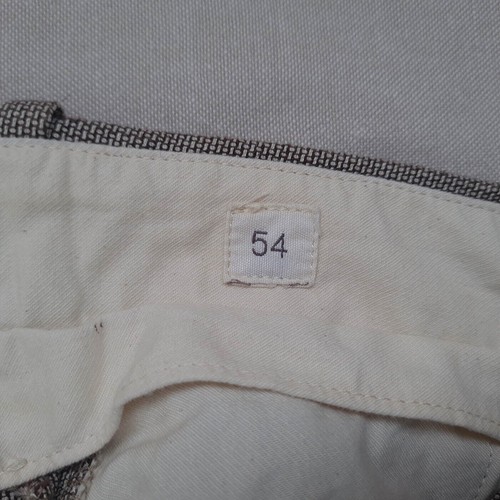 Incotex Mens Pants Size 54 W36 L26 Slim Fit Pattern 30 Pleated Grey Trousers - Picture 7 of 17