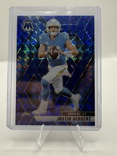 Justin Herbert 2025 Panini Mosaic /99 Blue Mosaic Prizm QB Chargers #80