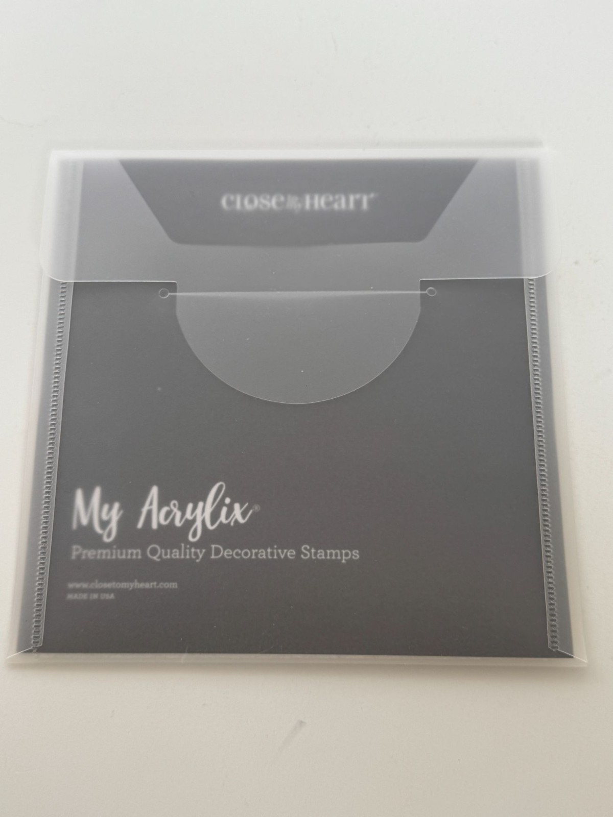 CTMH My Acrylix Acrylic Stamp A1224 Just The Way You Are Words Adorable Lovable