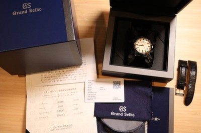Grand Seiko Elegance SBGW231 Manual Wind Leather Ivory Dial Watch Full Set