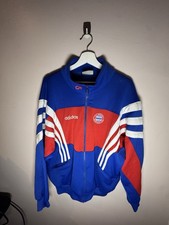 Giacca da pista Adidas Bayern Monaco vintage anni 90 blu rosso uomo M D5