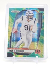 TREY HENDRICKSON 2024 HYPER GREEN BENGALS FOOTBALL #59 /180 Q5454
